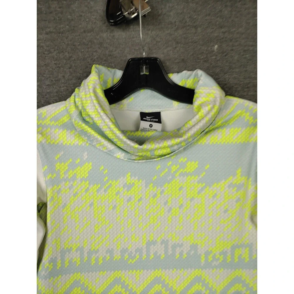 Nike Pro Pullover Womens Small Dri-Fit Funnel Neck Long Sleeve Athletic Top‎